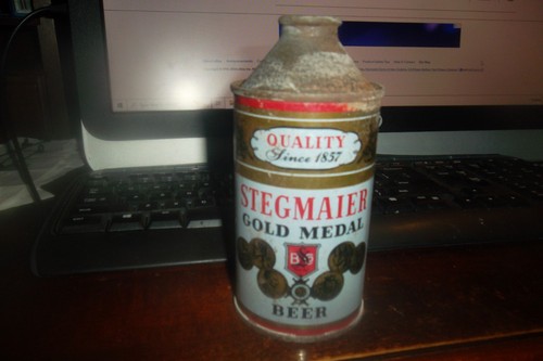 Cone top beer can stegmaier - cone,